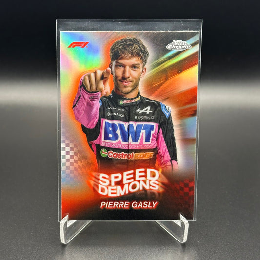2024 Topps Chrome Formula 1 PIERRE GASLY #SD-10 Speed Demons