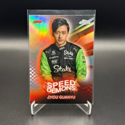 2024 Topps Chrome Formula 1 ZHOU GUANYU #SD-14 Speed Demons