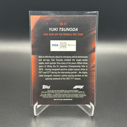 2024 Topps Chrome Formula 1 YUKI TSUNODA #SD-17 Speed Demons