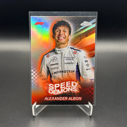 2024 Topps Chrome Formula 1 ALEXANDER ALBON #SD-19 Speed Demons