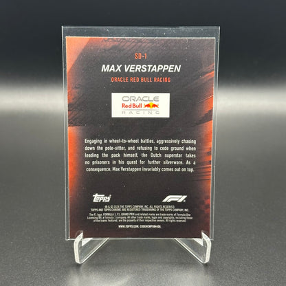 2024 Topps Chrome Formula 1 MAX VERSTAPPEN #SD-1 Speed Demons
