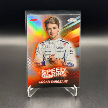 2024 Topps Chrome Formula 1 LOGAN SARGEANT #SD-20 Speed Demons
