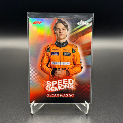2024 Topps Chrome Formula 1 OSCAR PIASTRI #SD-8 Speed Demons
