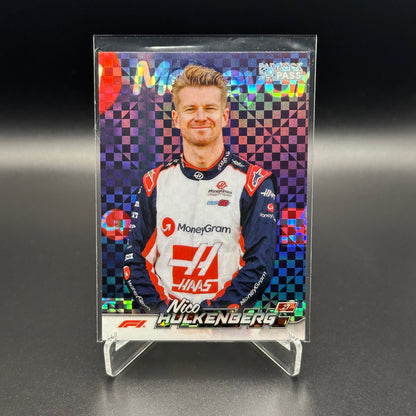 2024 Topps Paddock Pass Formula 1 NICO HULKENBERG #15 X-Fractor Checker Flag