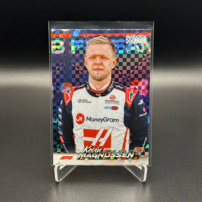 2024 Topps Paddock Pass Formula 1 KEVIN MAGNUSSEN #16 X-Fractor Checker Flag