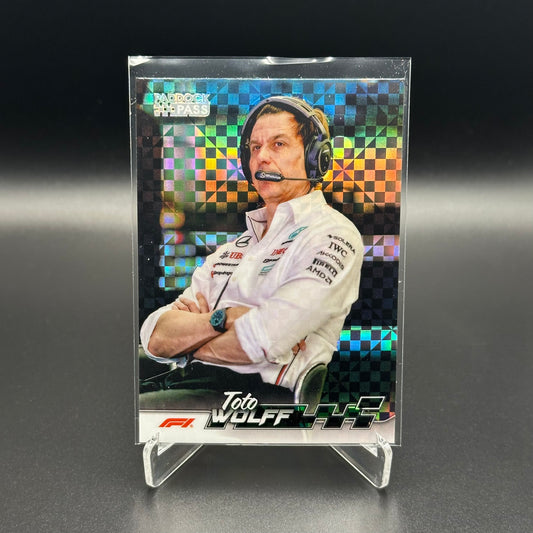 2024 Topps Paddock Pass Formula 1 TOTO WOLFF #71 X-Fractor Checker Flag