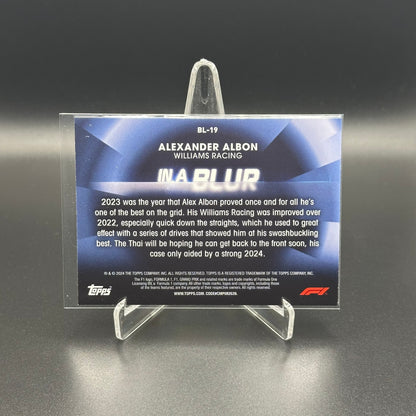 2024 Topps Paddock Pass Formula 1 ALEXANDER ALBON #BL-19 In A Blur