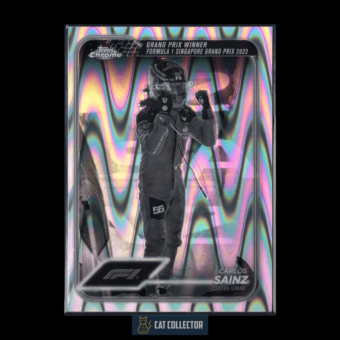 2024 Topps Chrome Formula 1 CARLOS SAINZ #147 Grand Prix Winner Refractor