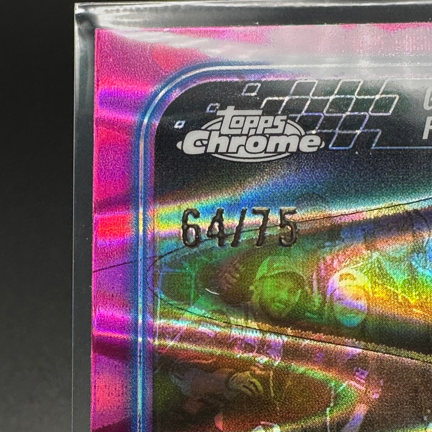 2024 Topps Chrome Formula 1 YUKI TSUNODA #180 Grand Prix Driver of the Day Pink RayWave Refractor /75