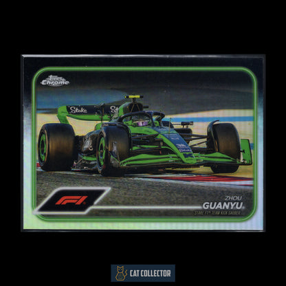 2024 Topps Chrome Formula 1 ZHOU GUANYU #86 F1 Cars Refractor