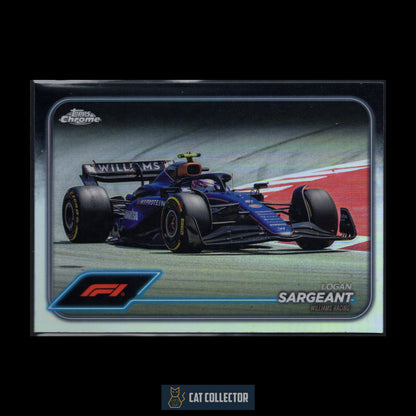 2024 Topps Chrome Formula 1 LOGAN SARGEANT #92 F1 Cars Refractor