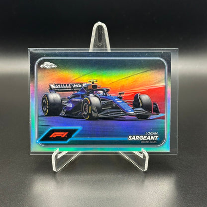 2024 Topps Chrome Formula 1 LOGAN SARGEANT #92 F1 Cars Refractor
