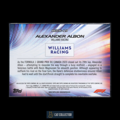 2024 Topps Chrome Formula 1 ALEXANDER ALBON #RECH-19 Re-Charged