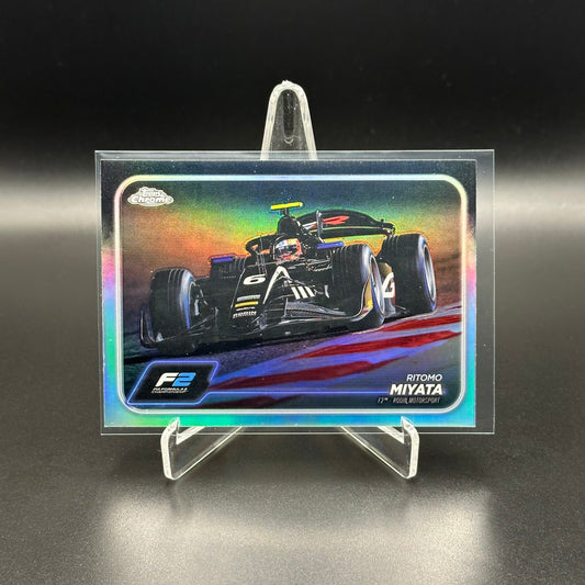 2024 Topps Chrome Formula 1 RITOMO MIYATA #98 F2 Cars Refractor
