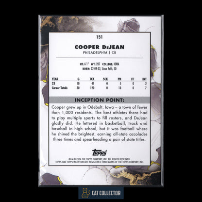 2024 Topps Inception COOPER DEJEAN #151 Rookie RC