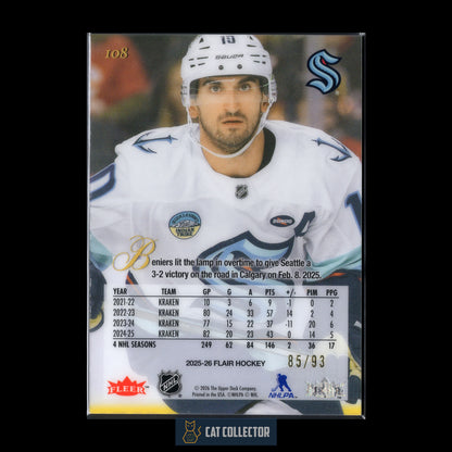 2025-26 Fleer Flair MATTY BENIERS #108 1993 Variant /93