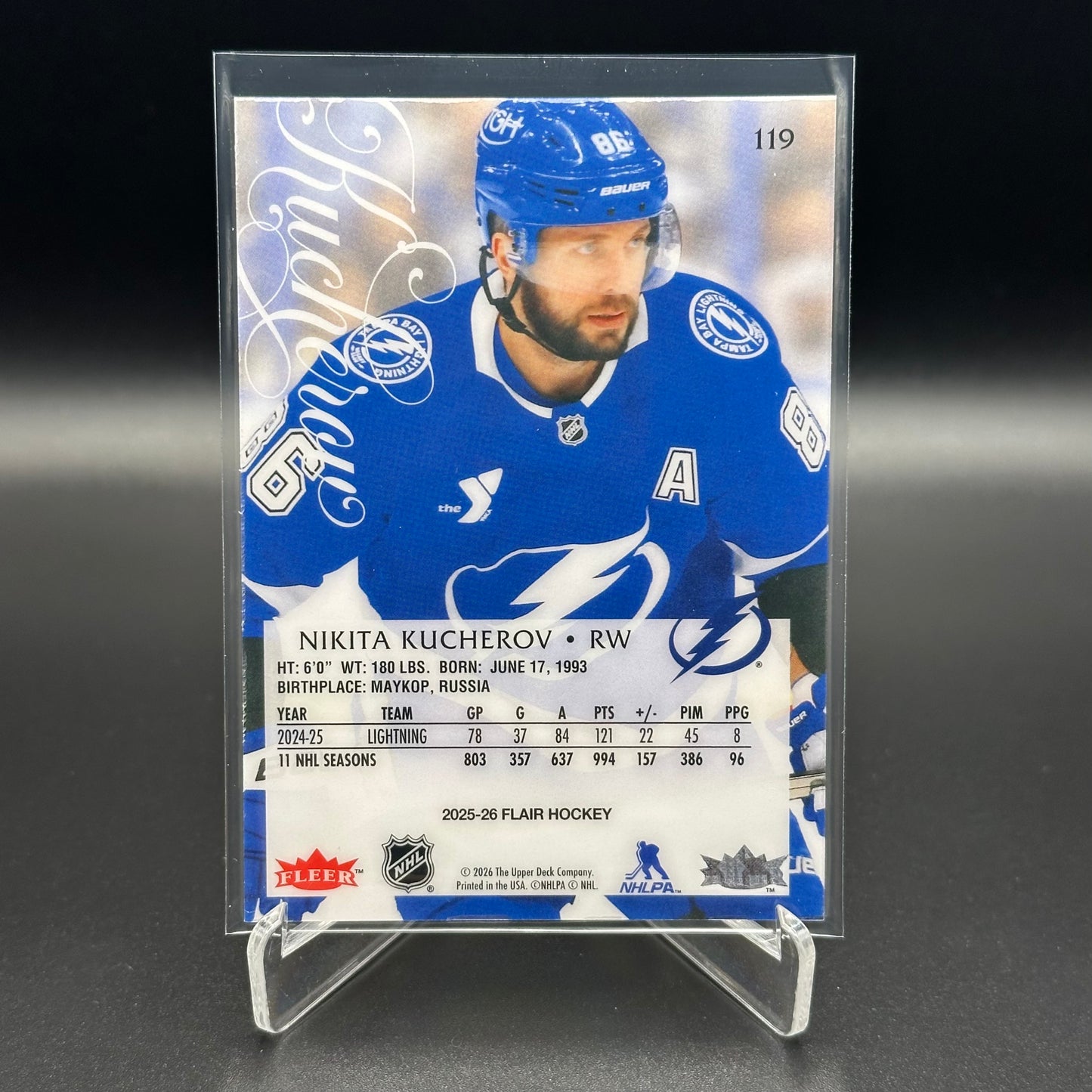 2025-26 Fleer Flair NIKITA KUCHEROV #119