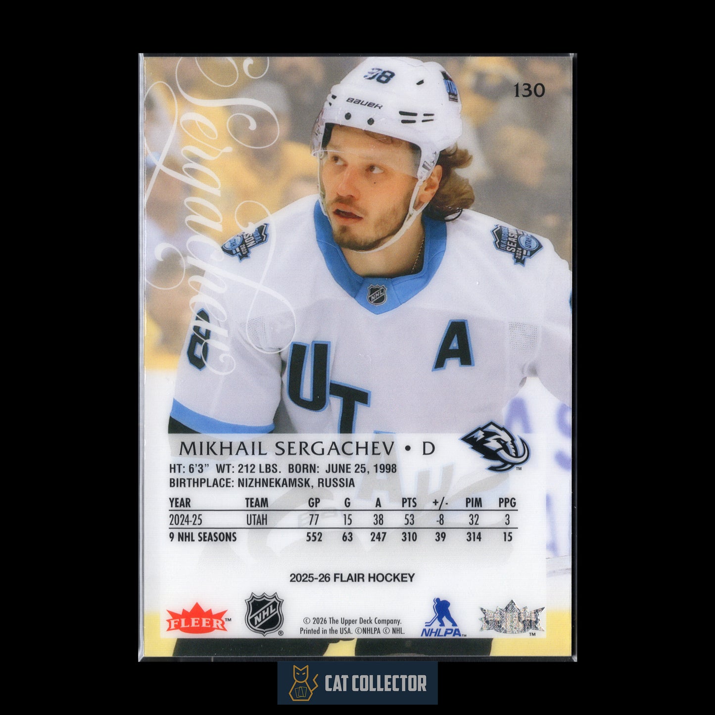 2025-26 Fleer Flair MIKHAIL SERGACHEV #130