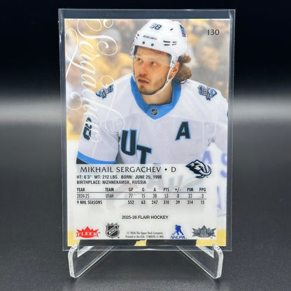 2025-26 Fleer Flair MIKHAIL SERGACHEV #130