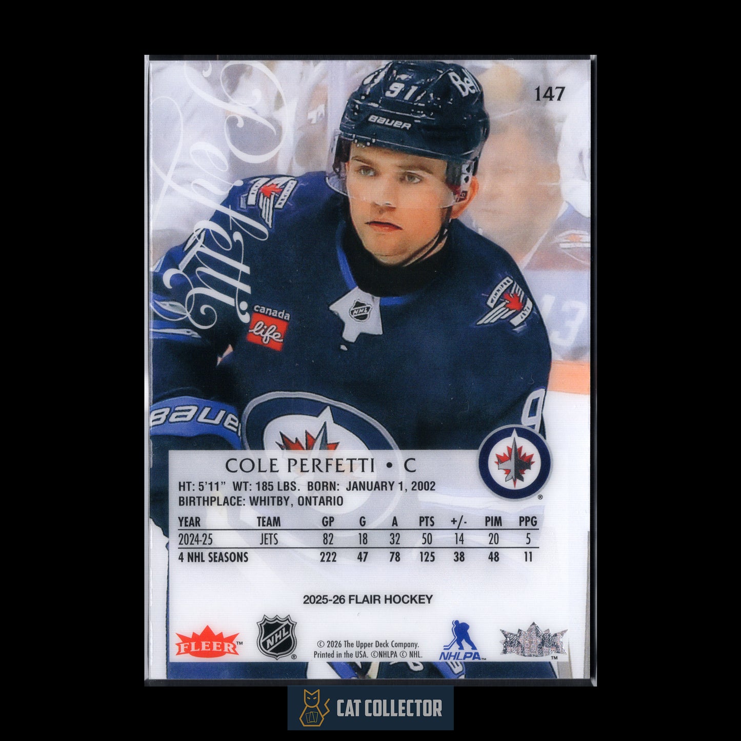 2025-26 Fleer Flair COLE PERFETTI #147