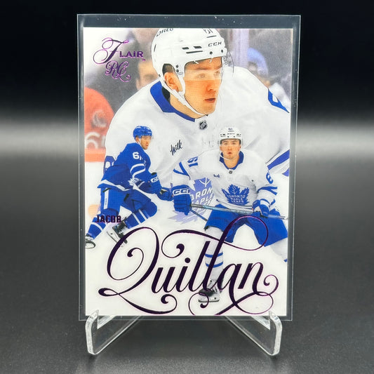 2025-26 Fleer Flair JACOB QUILLAN #161 Image C Variant Rookie RC /199
