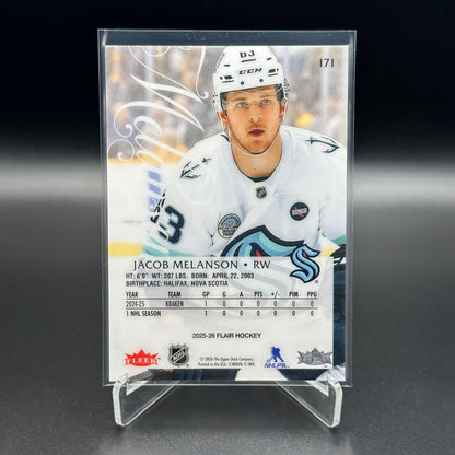 2025-26 Fleer Flair JACOB MELANSON #171 Rookie RC