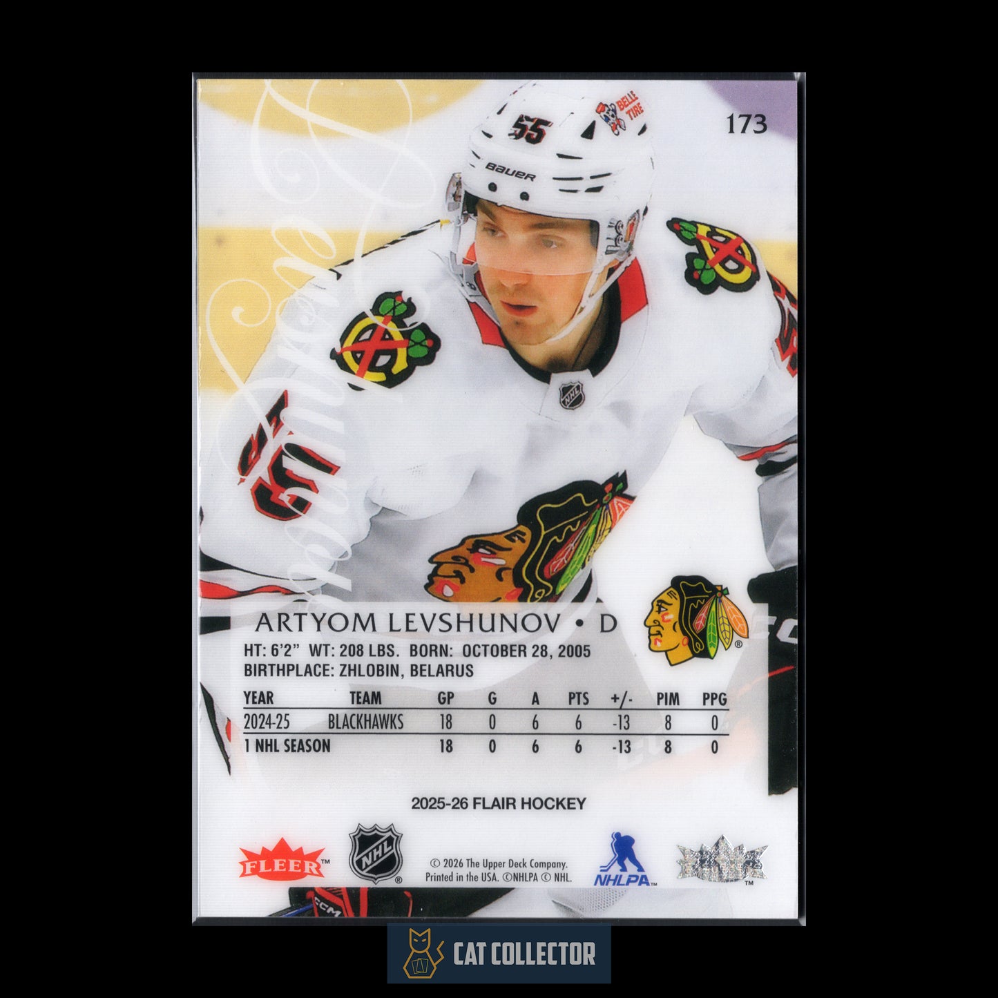 2025-26 Fleer Flair ARTYOM LEVSHUNOV #173 Rookie RC