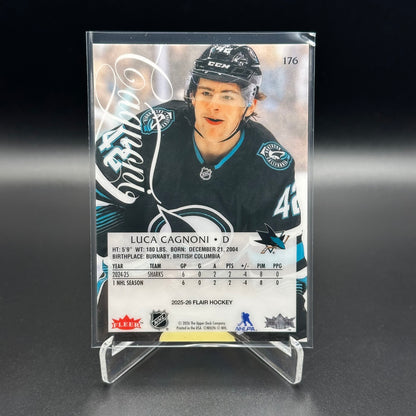 2025-26 Fleer Flair LUCA CAGNONI #176 Rookie RC