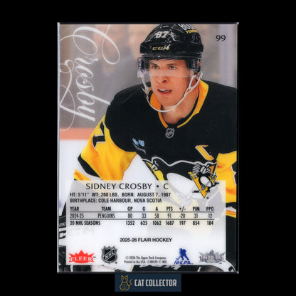 2025-26 Fleer Flair SIDNEY CROSBY #99