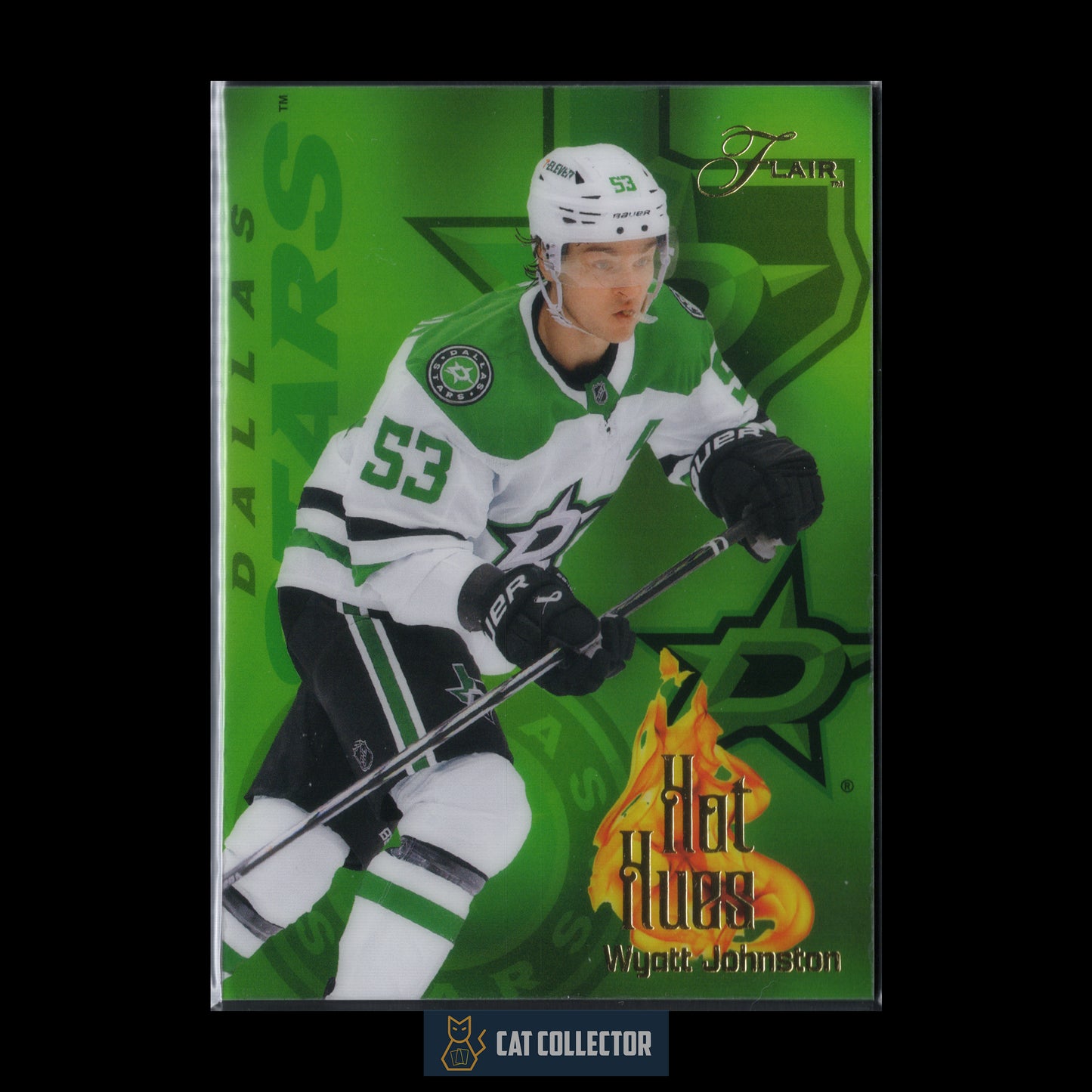 2025-26 Fleer Flair WYATT JOHNSTON #9 of 32 Hot Hues