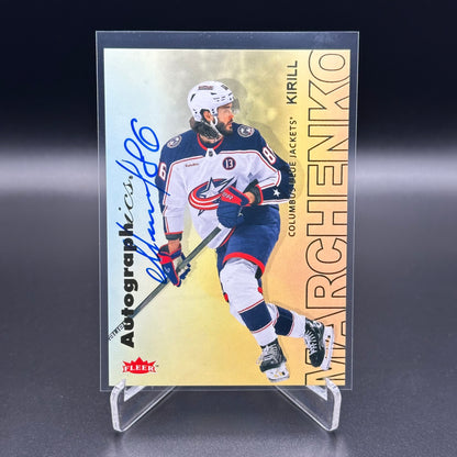 2025-26 Fleer Flair KIRILL MARCHENKO #A-KM Autographics Auto