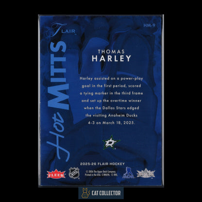 2025-26 Fleer Flair THOMAS HARLEY #HM-9 Hot Mitts