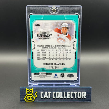 2025-26 O-Pee-Chee Platinum JURAJ SLAFKOVSKY #186 Turquoise Fragments /249