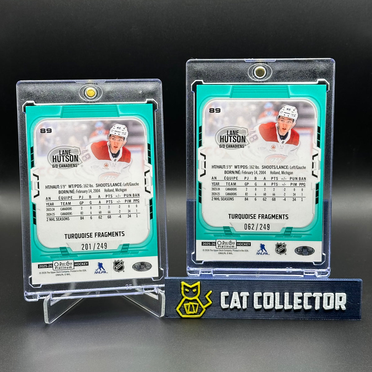 2025-26 O-Pee-Chee Platinum LANE HUTSON #89 Turquoise Fragments /249