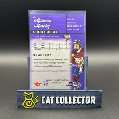 2025-26 UD Fleer Ultra PWHL MAUREEN MURPHY #68 Career Highlight