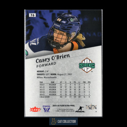 2025-26 UD Fleer Ultra PWHL ROOKIE Base ~ Complétez votre collection!