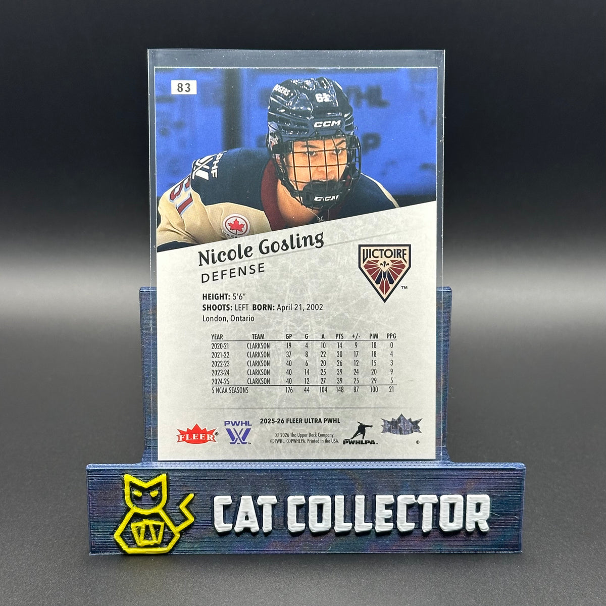 2025-26 UD Fleer Ultra PWHL ROOKIE Base ~ Complétez votre collection!