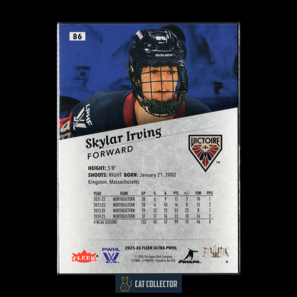 2025-26 UD Fleer Ultra PWHL ROOKIE Base ~ Complétez votre collection!