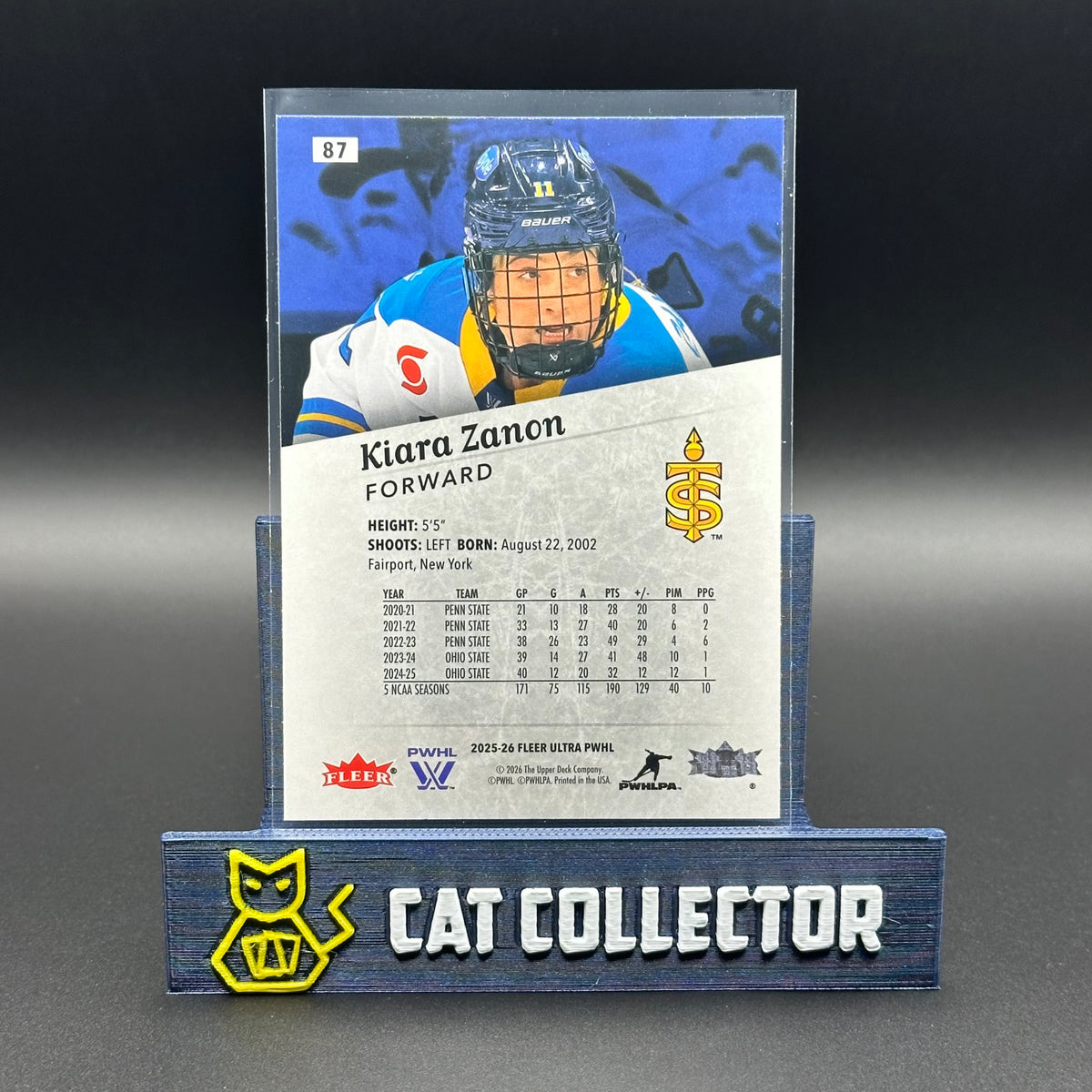 2025-26 UD Fleer Ultra PWHL ROOKIE Base ~ Complétez votre collection!