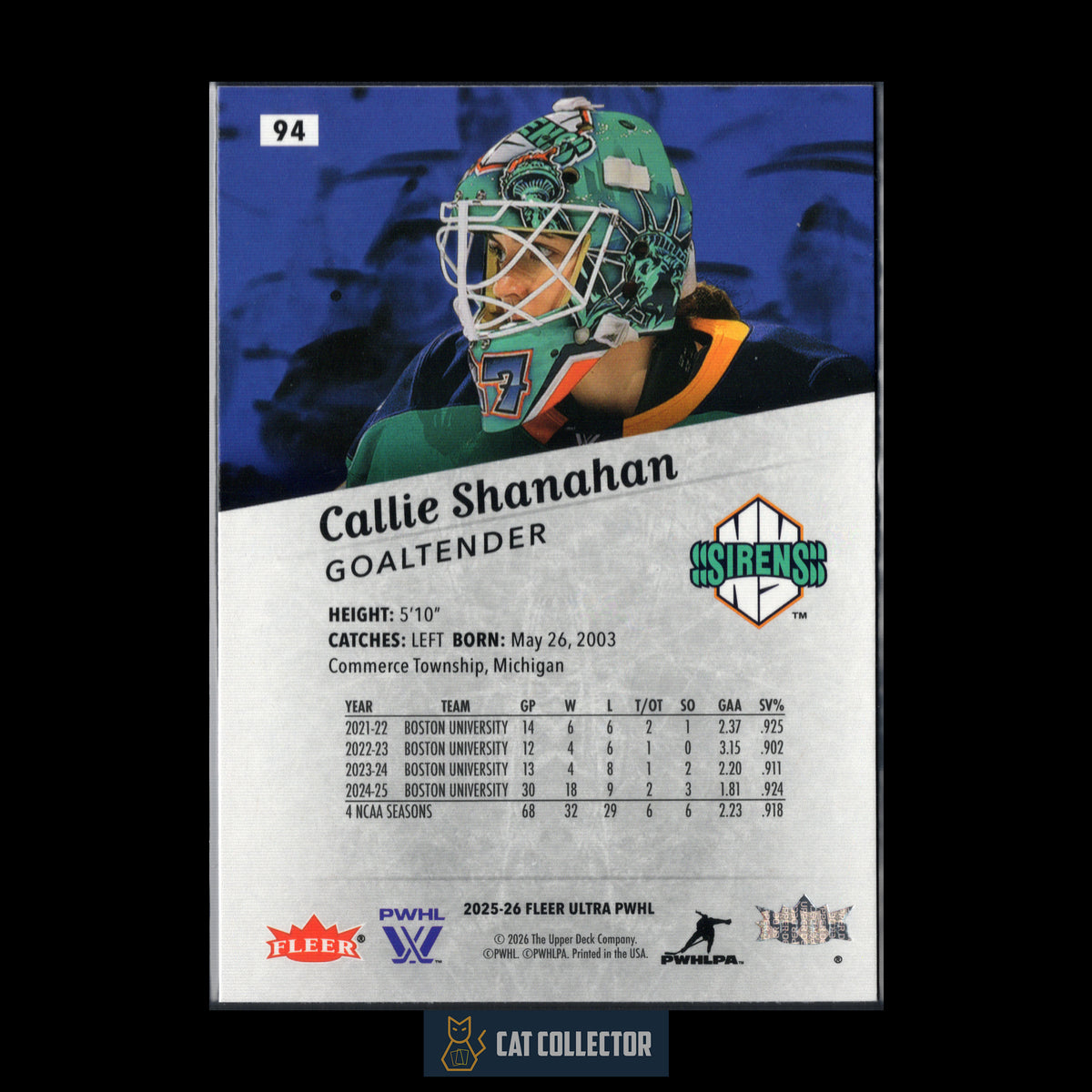 2025-26 UD Fleer Ultra PWHL ROOKIE Base ~ Complétez votre collection!