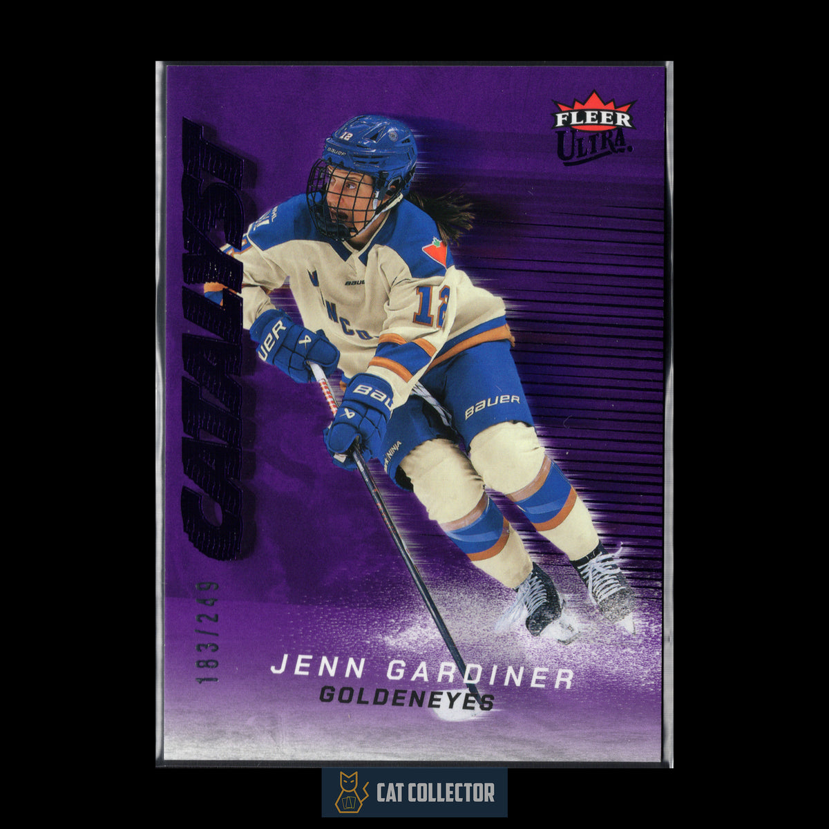 2025-26 Fleer Ultra PWHL JENN GARDINER #CT-2 Catalyst Purple /249