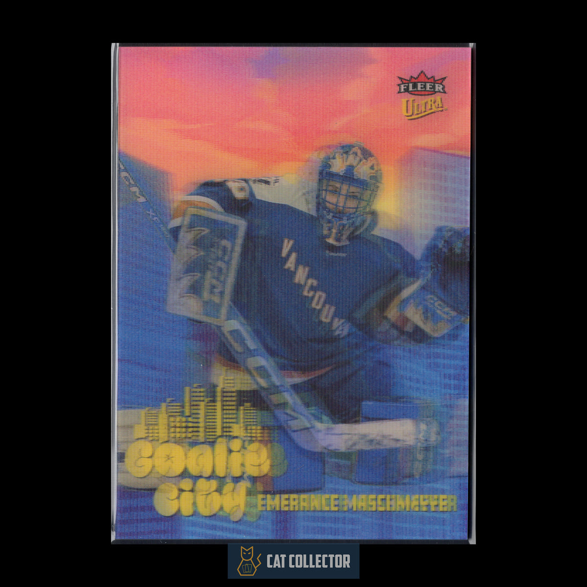 2025-26 Fleer Ultra PWHL EMERANCE MASCHMEYER #G-13 Goalie City 3D Lenticular