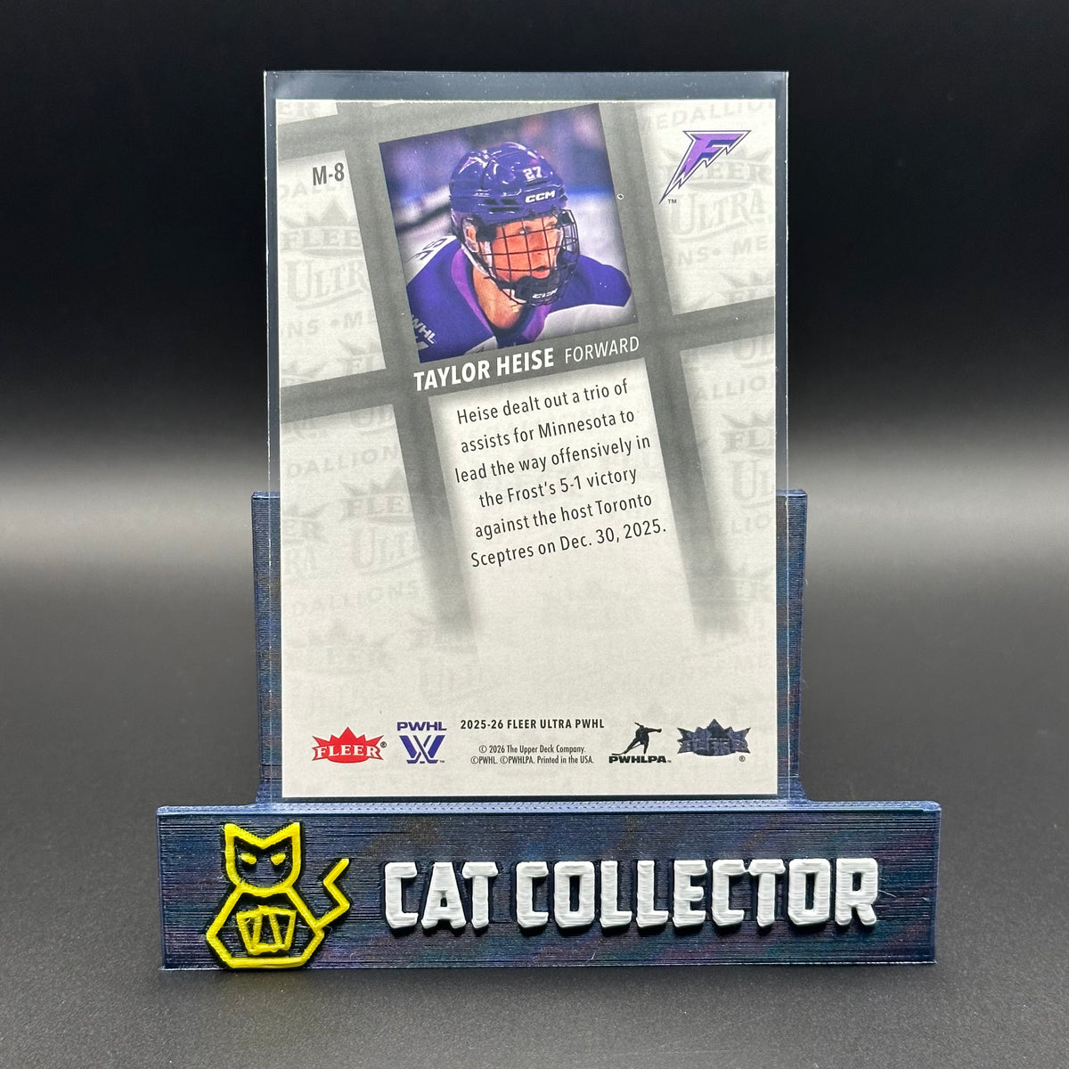 2025-26 Fleer Ultra PWHL TAYLOR HEISE #M-8 Medallions