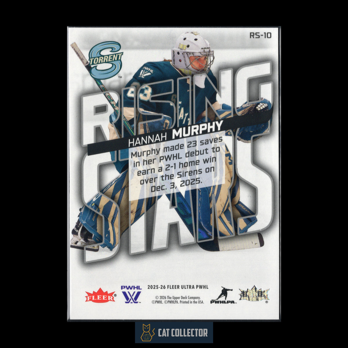 2025-26 Fleer Ultra PWHL HANNAH MURPHY #RS-10 Rising Stars RC