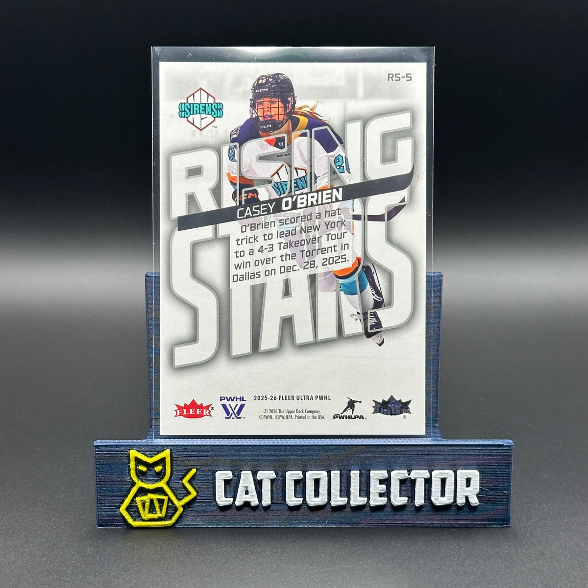 2025-26 Fleer Ultra PWHL CASEY O'BRIEN #RS-5 Rising Stars RC