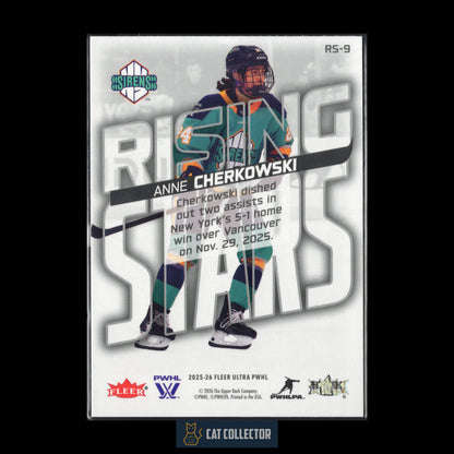 2025-26 Fleer Ultra PWHL ANNE CHERKOWSKI #RS-9 Rising Stars RC