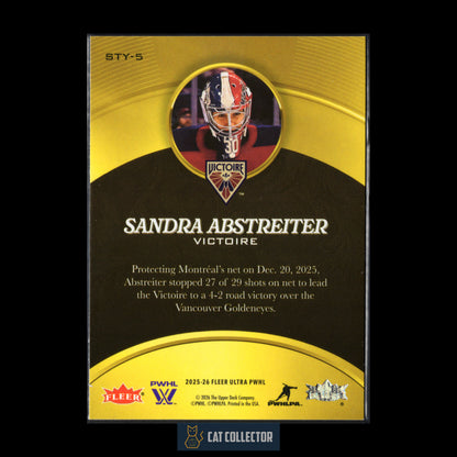 2025-26 Fleer Ultra PWHL SANDRA ABSTREITER #STY-5 Stylistic