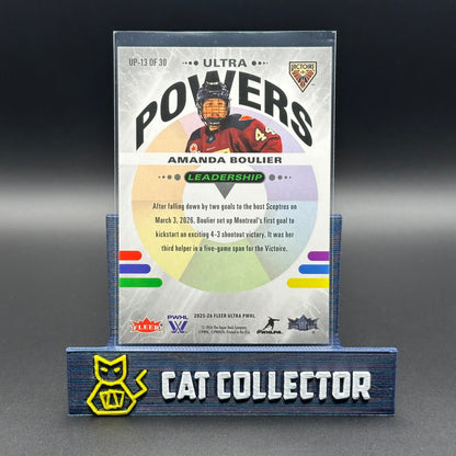 2025-26 Fleer Ultra PWHL AMANDA BOULIER #UD-13 Ultra Powers