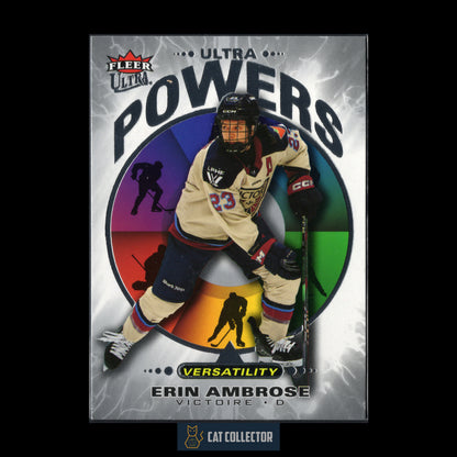 2025-26 Fleer Ultra PWHL ERIN AMBROSE #UD-18 Ultra Powers