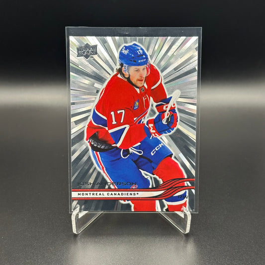 2025-26 Upper Deck Series 1 JOSH ANDERSON #92 Outburst